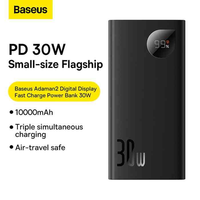 BASEUS Adaman2 Digital Display Fast Charge Power Bank 10000mAh 30W